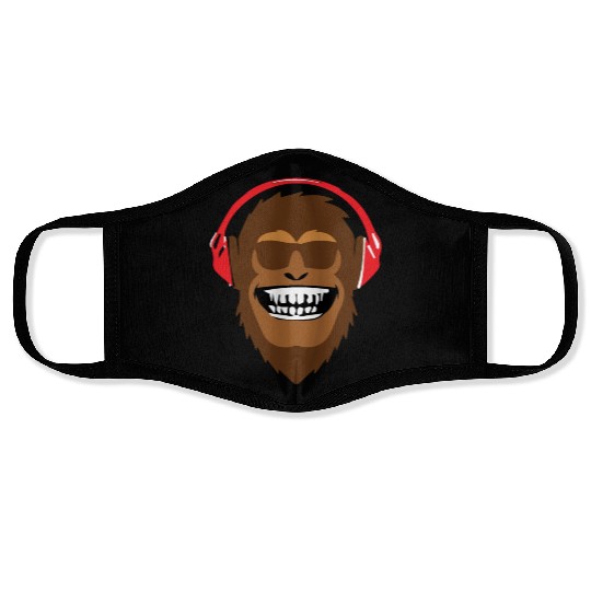monkey music Face Masks