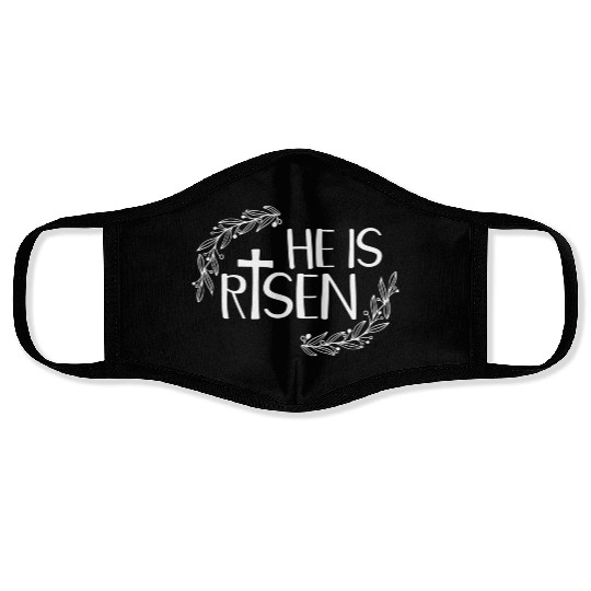 He Is Risen For Christian Happy Easter Jesus Swea Face Masks