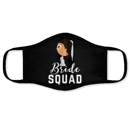 Bride Squad |Bachelorette Bridesmaid Face Masks