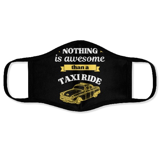 Taxi Ride Old Car Lover Face Masks
