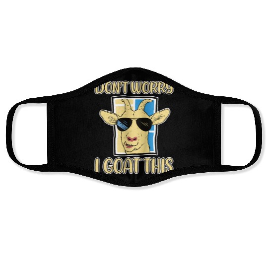 Don't Worry I Goat This 2 Face Masks