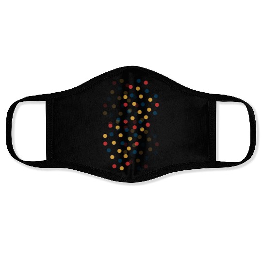 circle pattern design. Face Masks