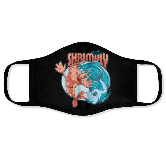 shrimp and catfish Face Masks