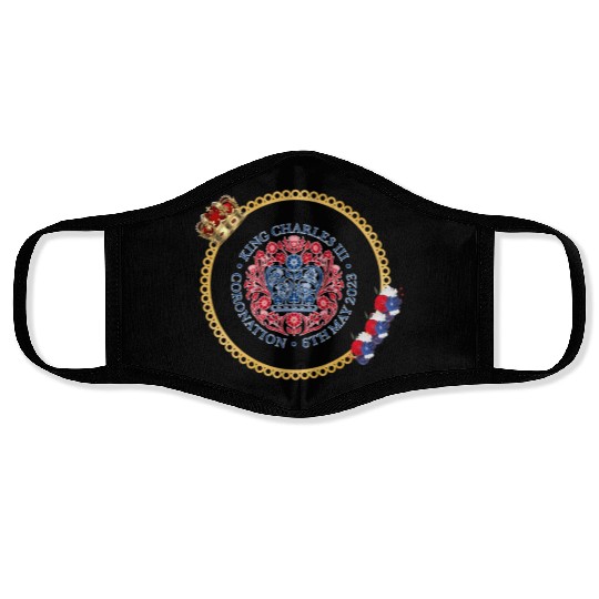 King Charles Iii British Monarch Royal Coronation Face Masks