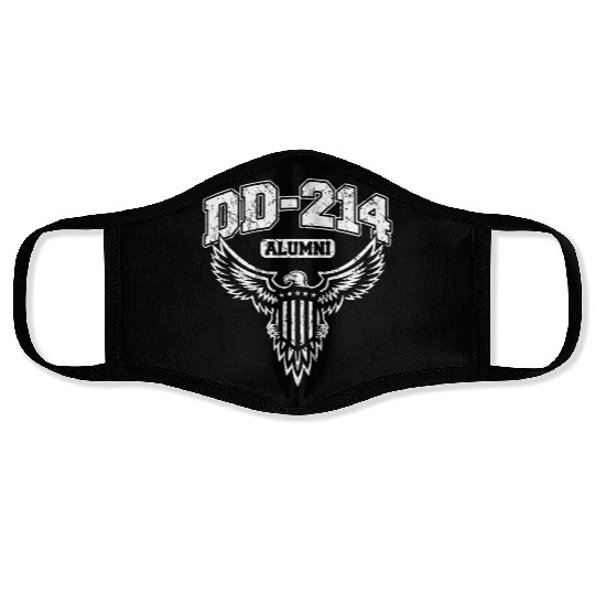 Dd 214 Alumni Military Veteran With Usa Eagle Face Masks
