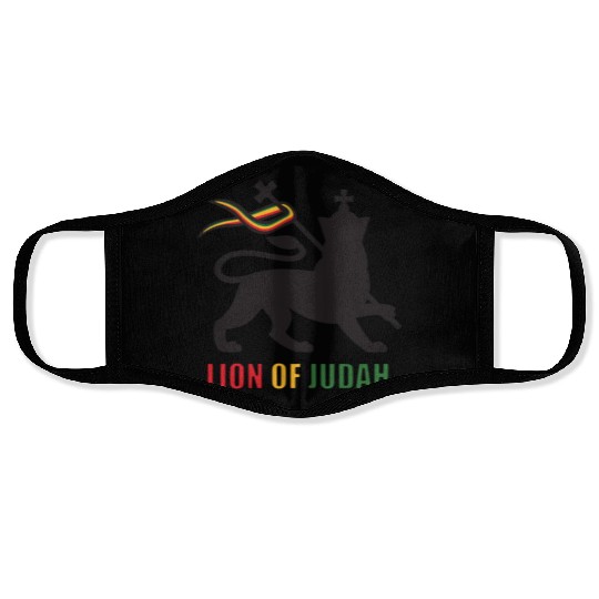 Rastafarian symbol, Lion of Judah Face Masks