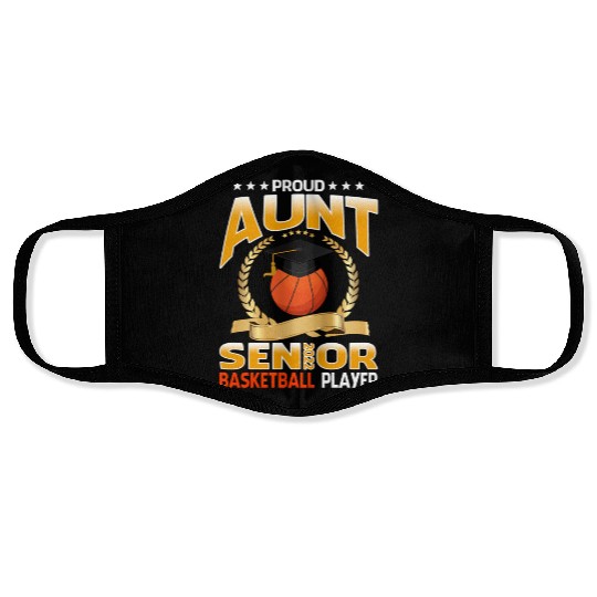 Proud Aunt Senior Class Of 2022 Basketball Player Face Masks