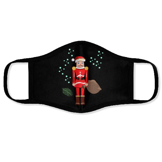 Santa Nutcracker Christmas Face Masks