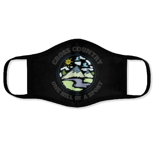High School Running Face Masks, Cross Country Hills,