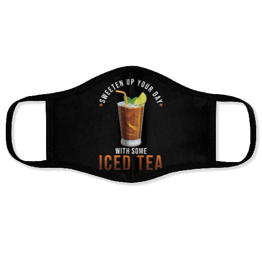 Iced Tea Drink Design Sweeten Up Your Day With Face Masks