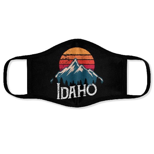 Idaho Id Moains Outdoor Wildness Face Masks