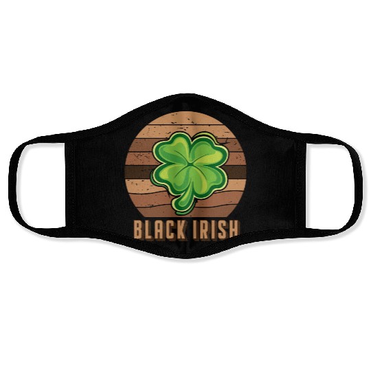 Patrick Day African Irish Face Masks