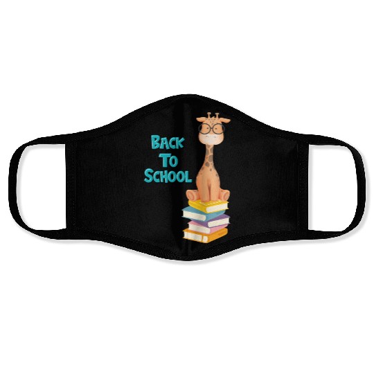 Back To School Giraffe Face Masks
