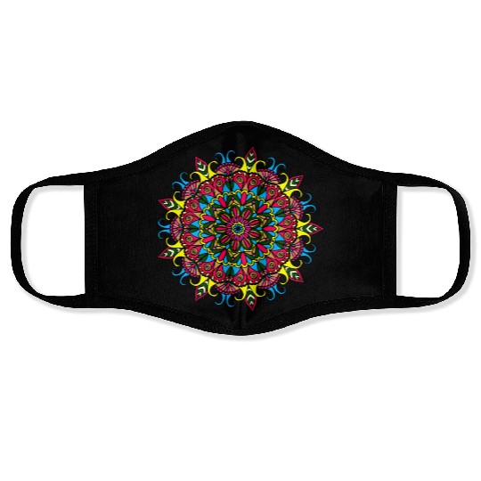 Colorful Mandala Pattern Modern 6 Face Masks