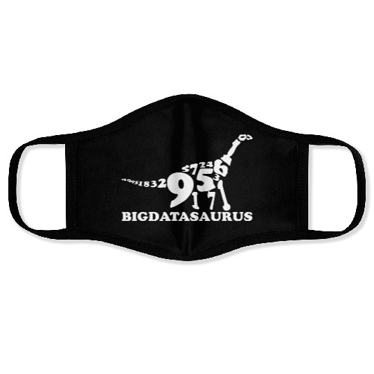 Big Data Dinosaur Machine Learning Data Analyst Face Masks