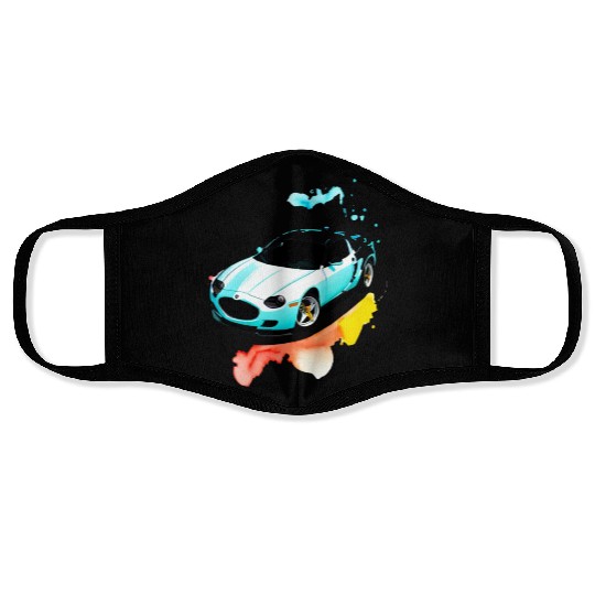Running car Face Masks