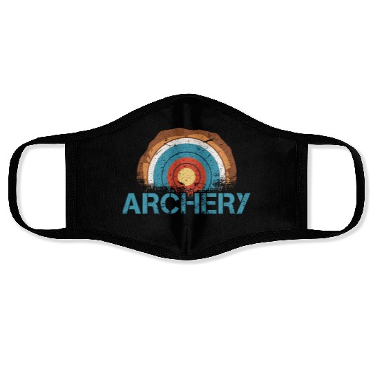 Retro Vintage Archery Hunting Bow And Arrow Face Masks