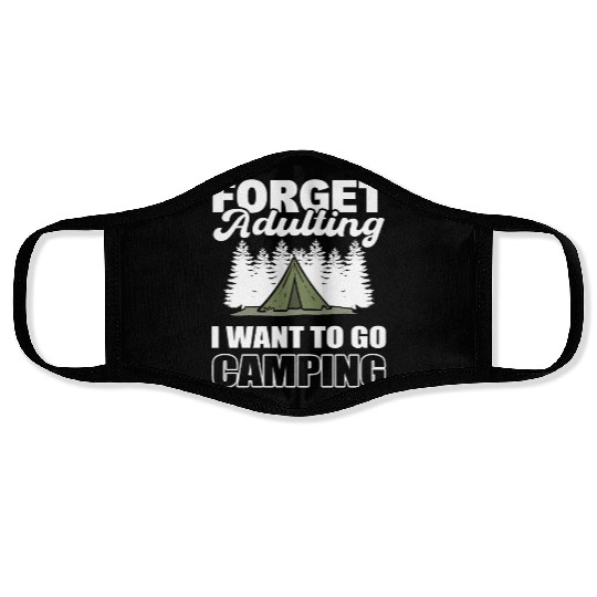 Adulting Life Nature Lover Face Masks