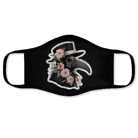 Cute Floral Plague Doctor Face Masks