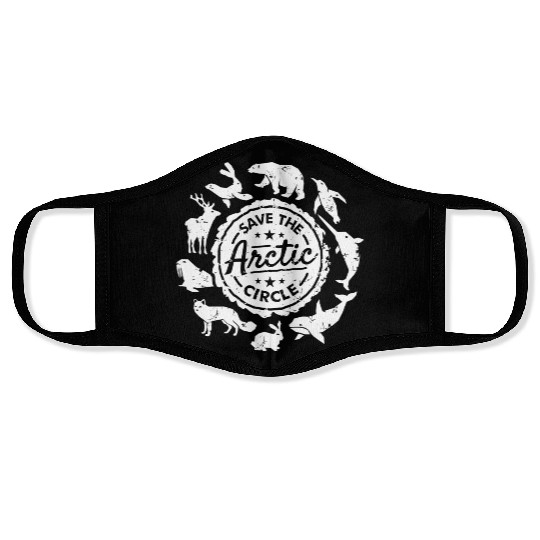 Arctic Animal Conservation Save The Arctic Circle Face Masks