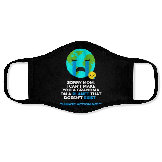 Save Earth Climate Action Now Face Masks