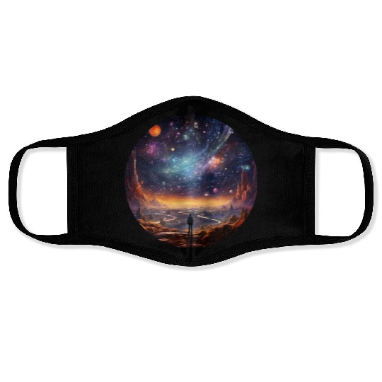 Galactic Splendor: Embrace the Marvels of Cosmos Face Masks