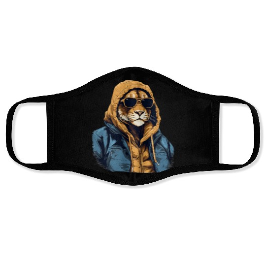 Mountain Lion Street Style | Mountain Lion Lovers Face Masks