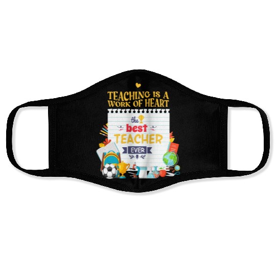 Best teacher ever Face Masks