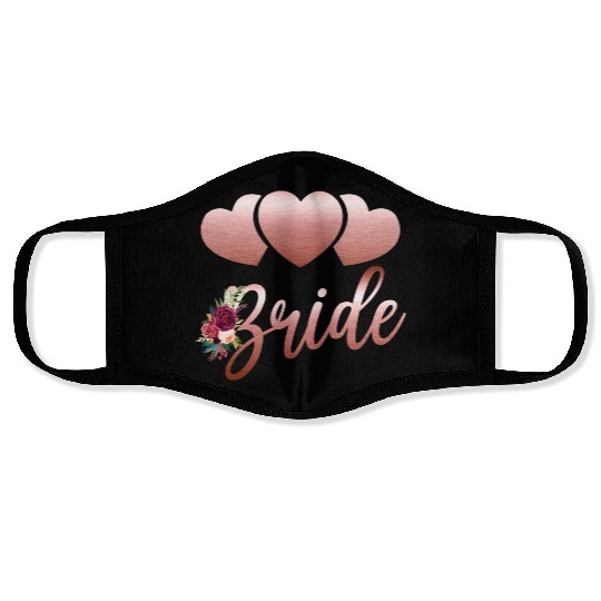 Bride Bridal Wedding Bachelorette Party Face Masks