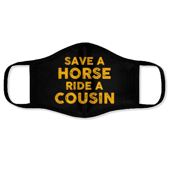 Cousin Adventure Save Horse Ride A Cousin Face Masks