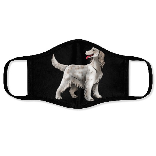 Dog Irish Setter Spotted Face Masks