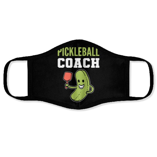 Pickleball Coach Athlete or Coach Gift Face Masks