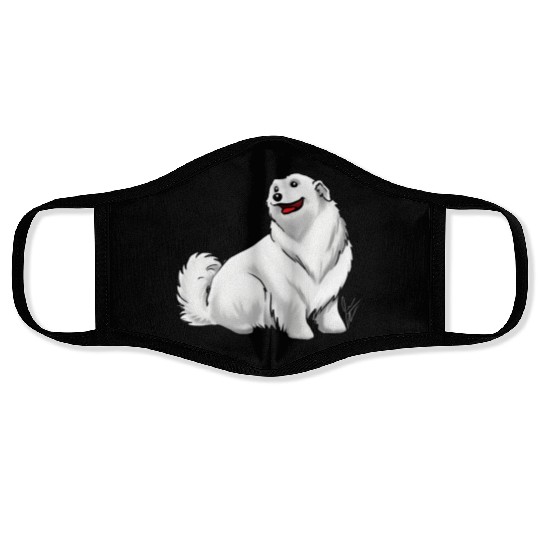 Dog Great Pyrenees White Face Masks
