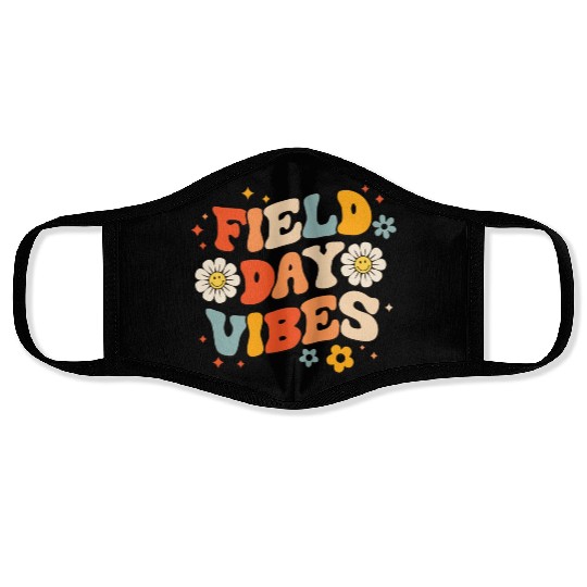 Field Day 2023 Funny Field Day Vibes Teacher Boy Face Masks