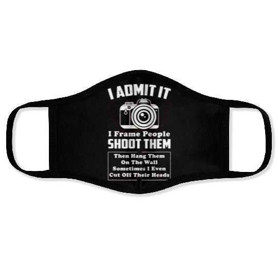 i shoot people photography cut off their heads pho Face Masks