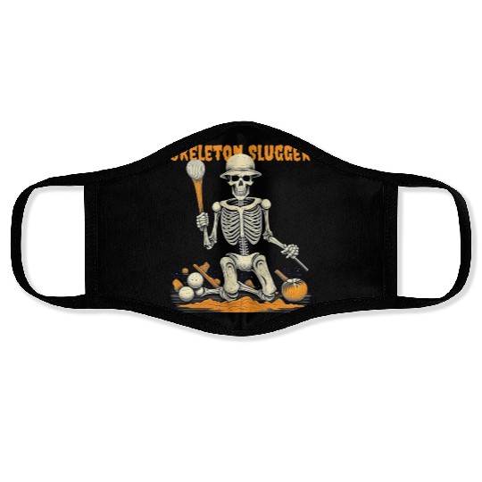 Skeleton Slugger Halloween Face Masks