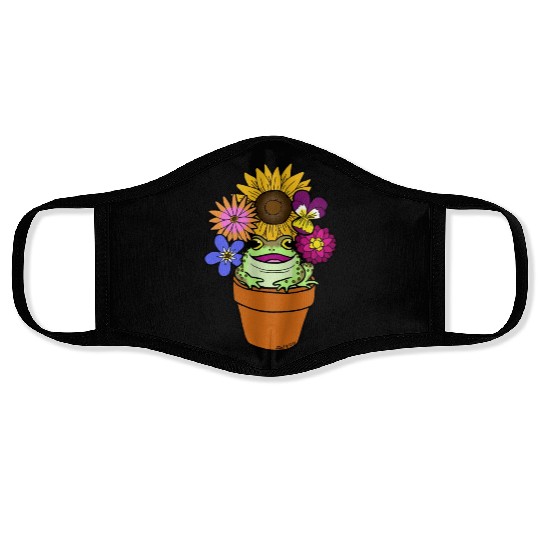 Flower Pot Toad Face Masks