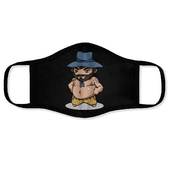 Farmer TeeJ Chibi Face Masks