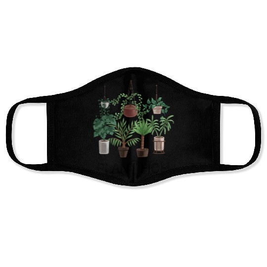 Plant Mom Potted Plant Lover Face Masks