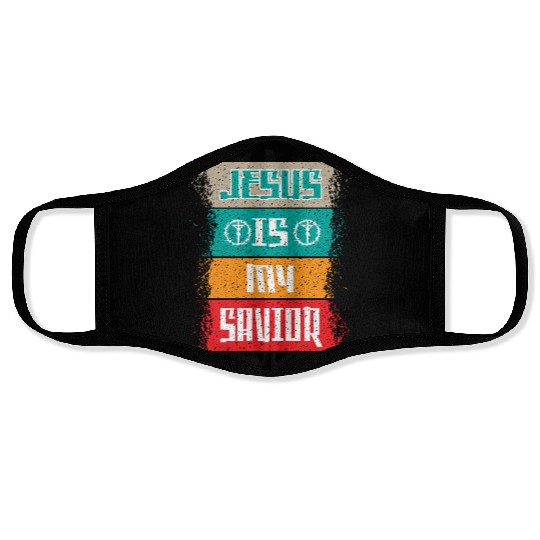 Jesus Is My Savior Love Jesus Christian Christmas Face Masks
