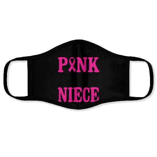 I Wear Pink For My Niece Face Masks