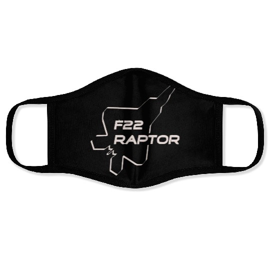 F22 Raptor Face Masks