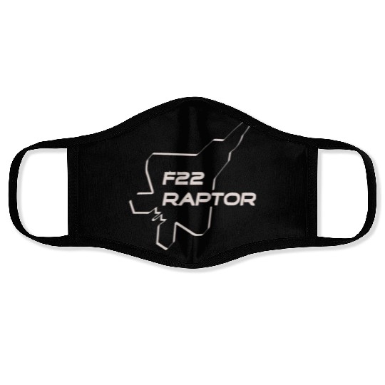 F22 Raptor Face Masks