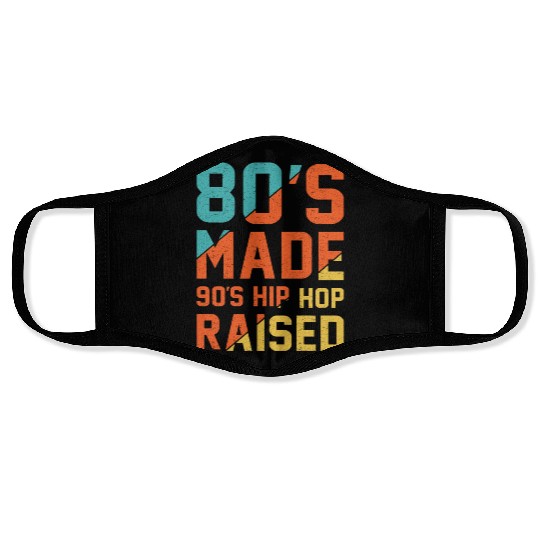 80's Made 90's Hip Hop Raised Face Masks
