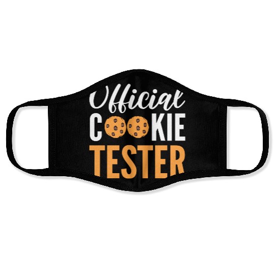 Official Cookie Tester Chef or Baker Gift Face Masks