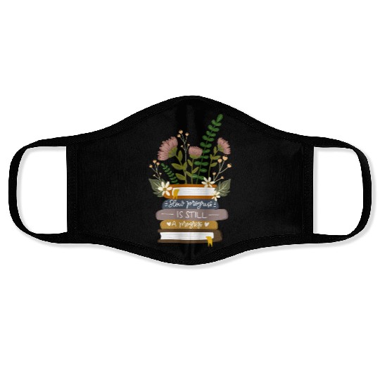 Book plant Face Masks