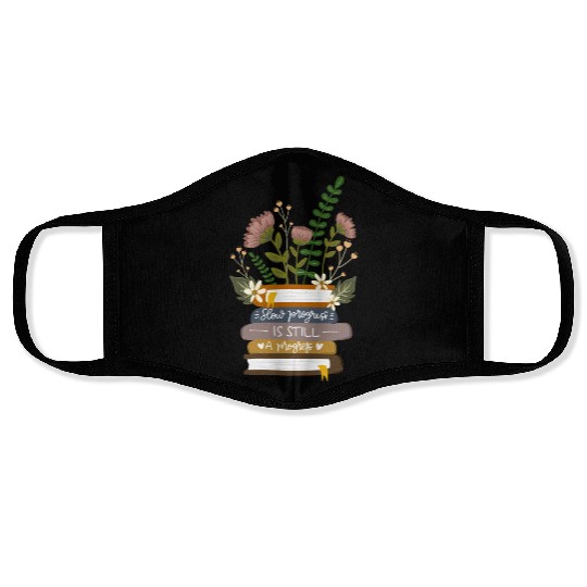 Book plant Face Masks