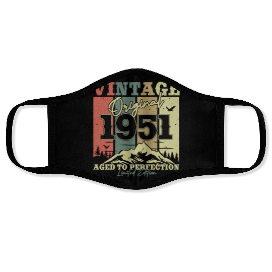 Vintage 72/73 Year Anniversary Original Face Masks