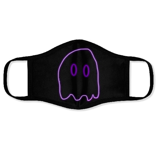 Purple neon ghost Face Masks