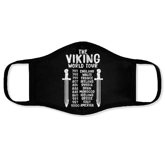The Viking World Tour Face Masks